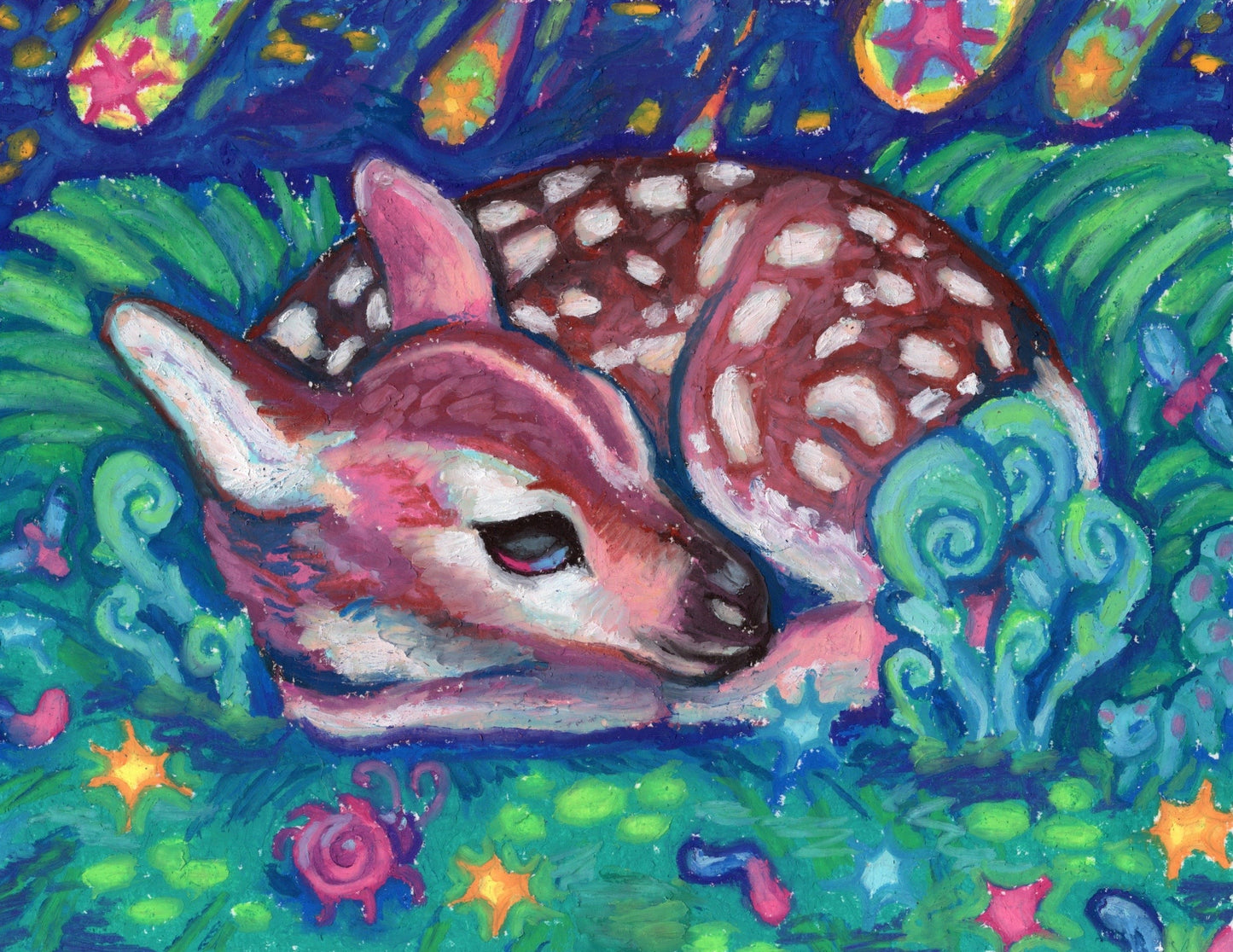 baby deer print